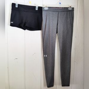 BUNDLE OF 2!! Under Armour Active Shorts & Leggings. Size M